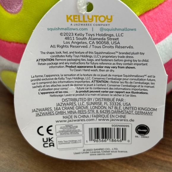 NWT Squishmallows KEROPPI Frog Summer 2023 Squad Sanrio Plush 6" Hello Kitty Toy - Picture 5 of 14